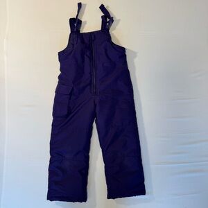 London Fog Kids Girls Snow Bib Purple Size S 4 Winter Ski Overall Snowpants